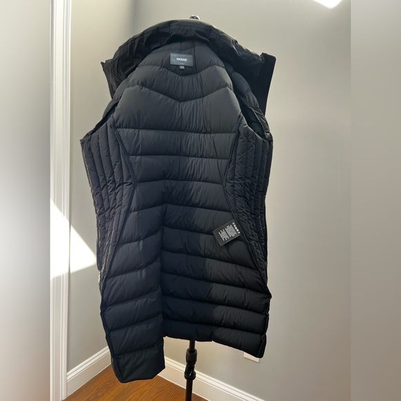 NWT Mackage Farren Long Black Puffer Coat XL - Picture 10 of 10